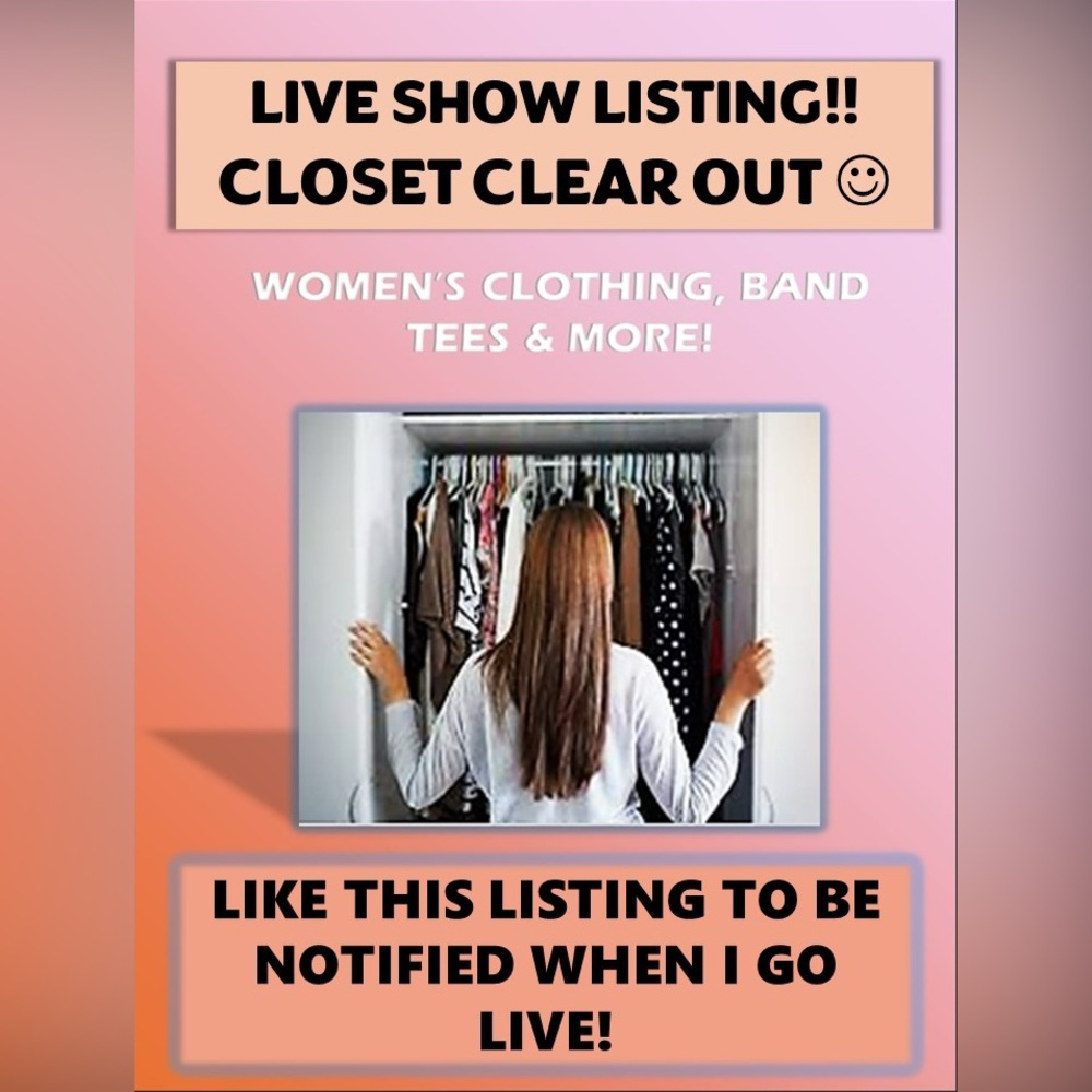 MY FIRST Ever LIVE SHOW LISTING!